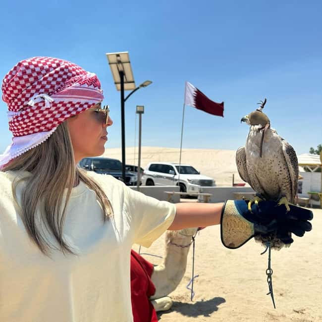 Doha Qatar : sealine adventure Camel Ride sandboard Sunset - What the $35 price really covers