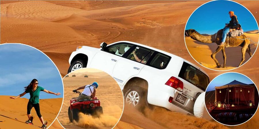 Doha: Quad bike, Camel ride,Sand boarding,Dune bashing - Leaving Doha in an air-conditioned 4WD