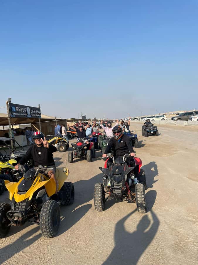 Doha: Quad Bike, Desert Safari, Buggy ride & inland sea tour - From Doha to the first dunes