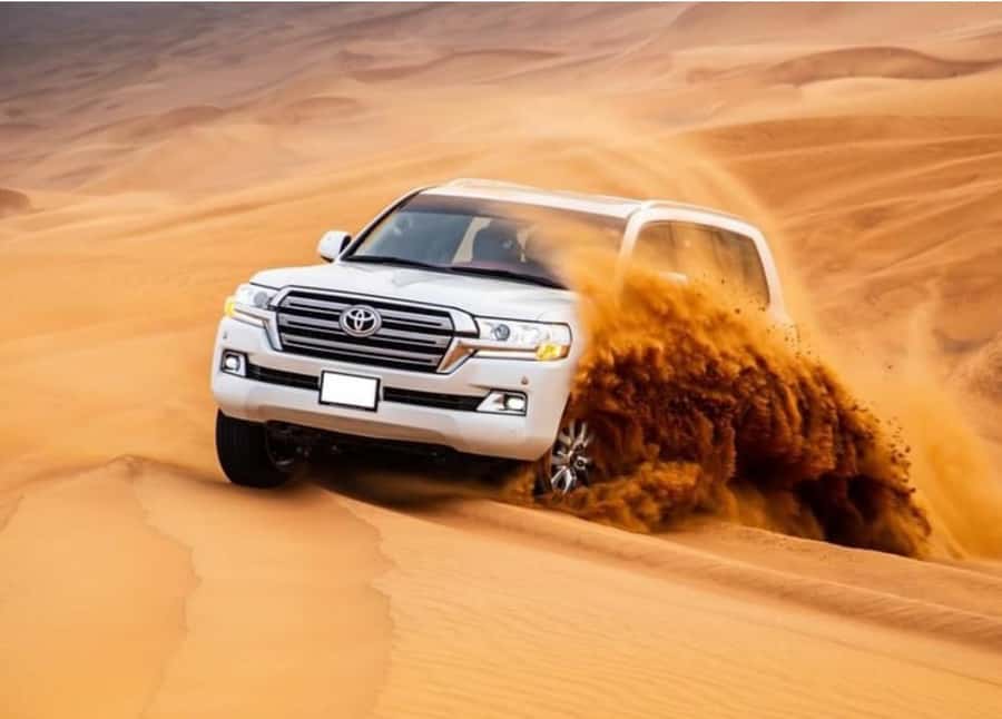 Doha: Relax Desert Safari, Camel Ride, Inland Sea, Swimming - Dune driving, photos, and a cup of tea