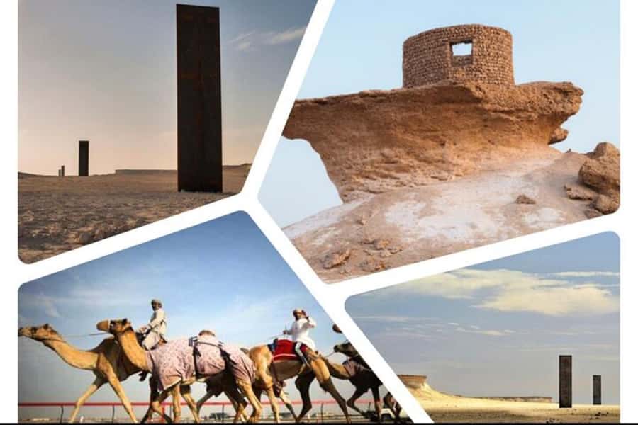 Doha: Richard Serra Sculpture, Zekreet and West Coast Tour - A short stop at Zekreet Beach and Ras Abroug