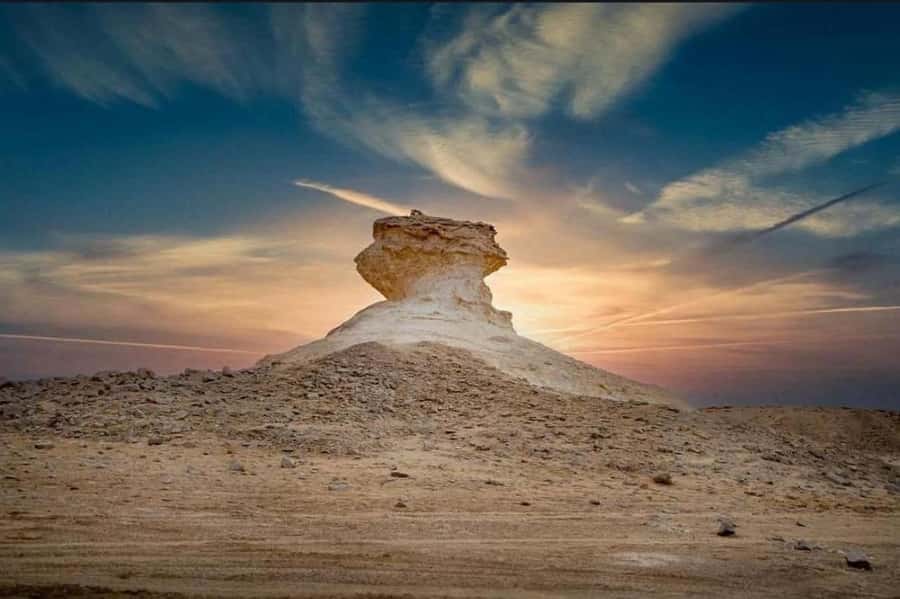 Doha: Richard Serra Sculpture, Zekreet and West Coast Tour - The strange shapes of Zekreet’s limestone rocks