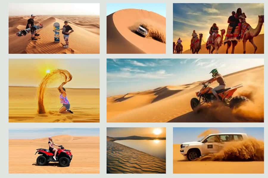 Doha Safari Quadbike, CamelRide, Sandboarding & Inland Sea - A fast route from Doha to Qatar’s desert