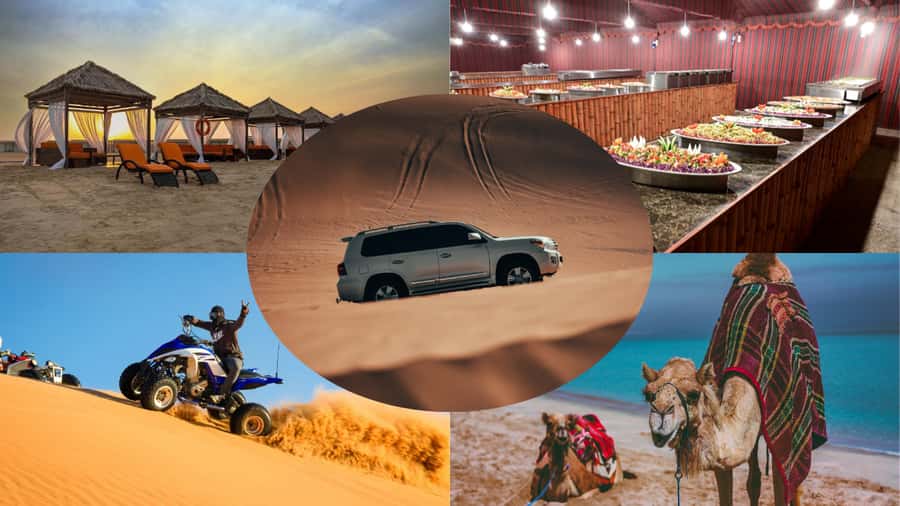 Doha:Safari Tour with Lunch/Dinner in Desert by the Sea Side - Leaving Doha in a Private Land Cruiser