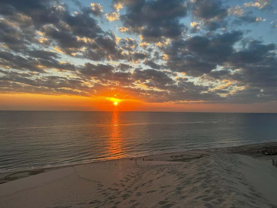 Doha: Sunset desert tour with Camel Ride, Inland Sea & Tea - Mesaieed camel ride: a short taste of desert travel