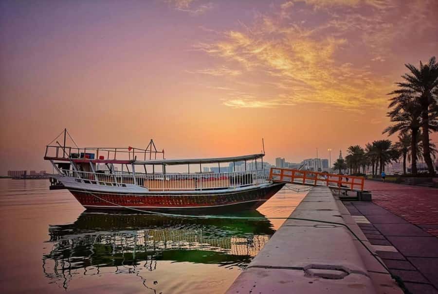 Doha: Sunset Serenade Skyline Dhow Cruise with Buffet Dinner - Why Doha looks better from the bay