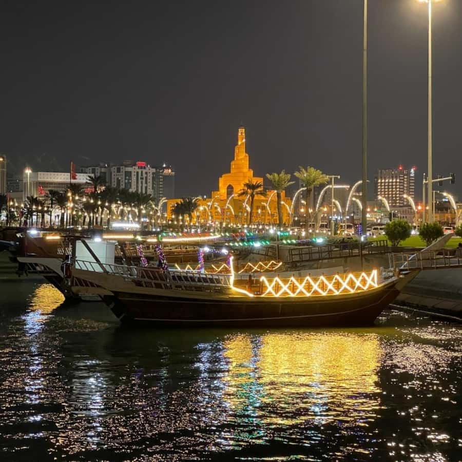 Doha: Traditional Dhow Cruise with Harbour and Skyline View - Pickup from Doha hotels, the airport, or the port