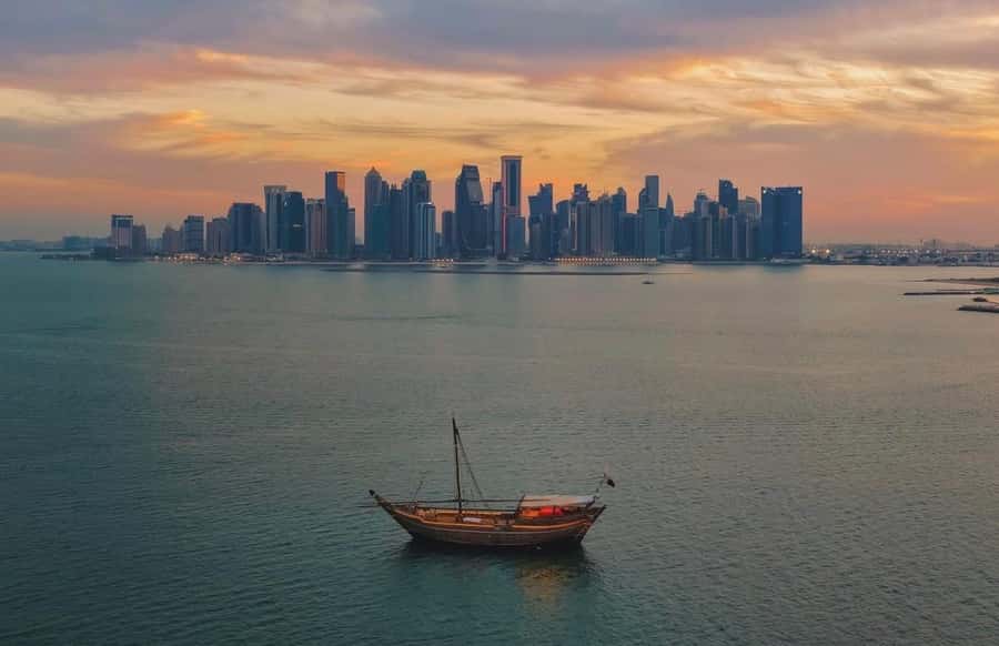 Doha: Traditional Wooden Dhow Cruise with Dinner /Arabic Tea - Seeing Doha from a traditional dhow