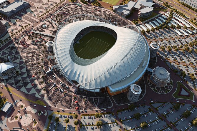 FIFA 2022 World Cup Stadiums in Qatar - Private Trip from Doha with Hotel Pickup - Al Thumama and Al Janoub: the strongest design contrasts