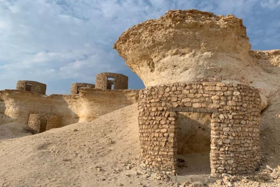 From Doha: Private West Coast and Camel Race Track Tour - Zekreet and Mushroom Rock offer Qatar’s oddest photo stop