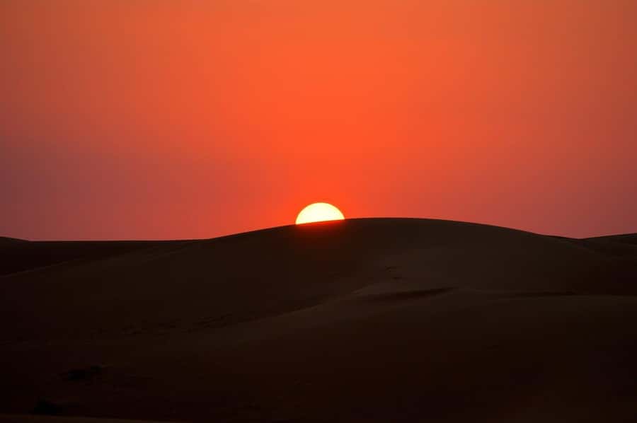 From Doha: Sunrise or Sunset Safari with Sand Boarding - Sand boarding and the first high dune views