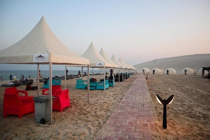 Full Day Desert Safari with Camp Access, Buffet Dinner,Camel Ride - From Doha to Sealine Beach