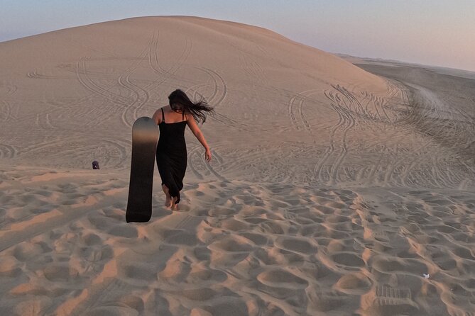 Half Day Night and Morning Desert Safari Camel and Sand Boarding - Khor Al Udaid and the inland sea