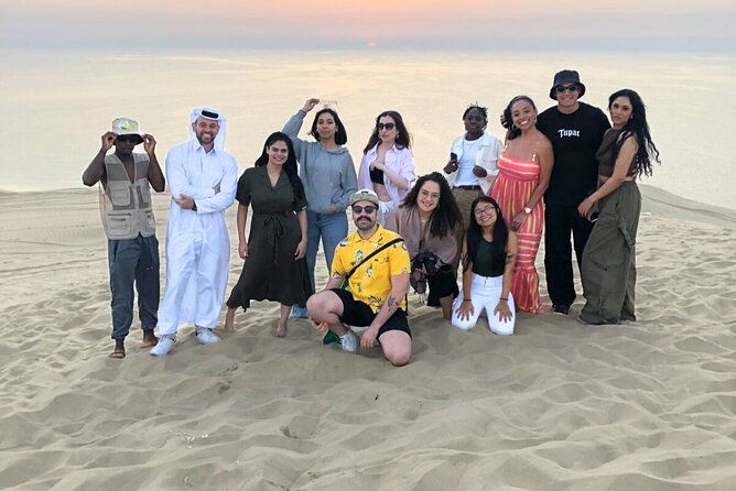 Half Day Safari Tour With Camel Ride and Sand Boarding in Doha - Camel riding at the desert camp
