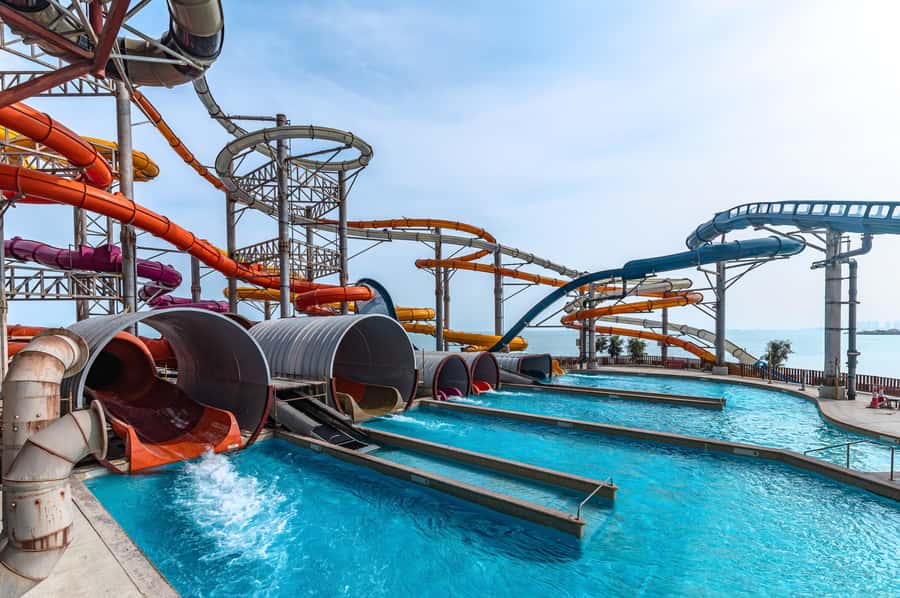Lusail: Meryal Waterpark Entry Ticket - The VR slides add something different
