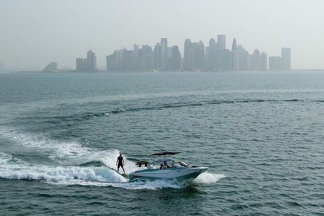 Private Wakesurfing or Wakeboarding along Doha's skyline - Key points to know before booking