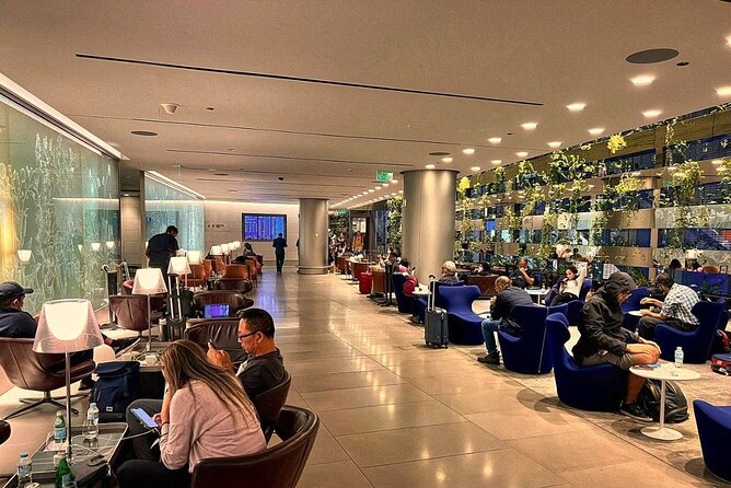 Qatar: Doha Hamad International Airport (DOH) Al Maha Lounge - Food and drinks: practical, not a destination meal