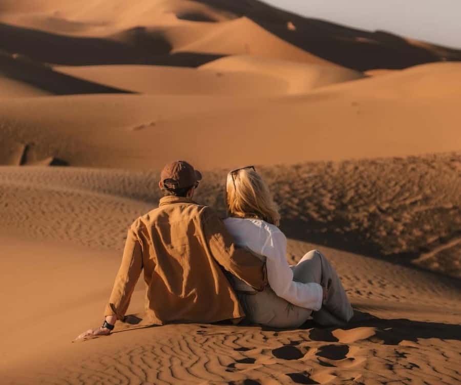 Qatar: Sunset Desert Safari with Camel Ride & Sandboarding - The Inland Sea at sunset