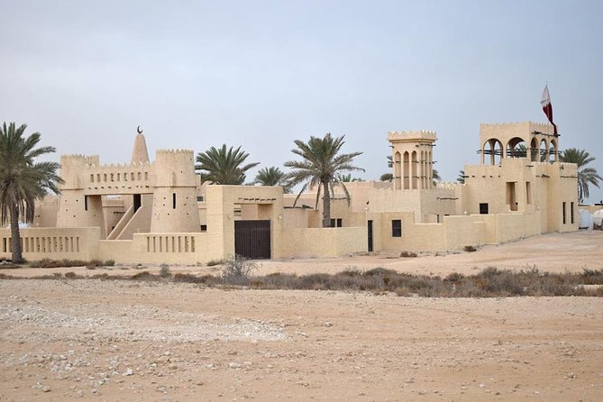 Qatar West Coast tour, Zekreet, Richard Serra Sculpture, Mushroom Rock Formation - Watching camels train at Al Shahaniya