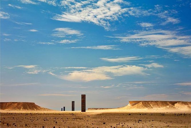 Qatar West Coast tour, Zekreet, Richard Serra Sculpture, Mushroom Rock Formation - Richard Serra’s East-West / West-East installation
