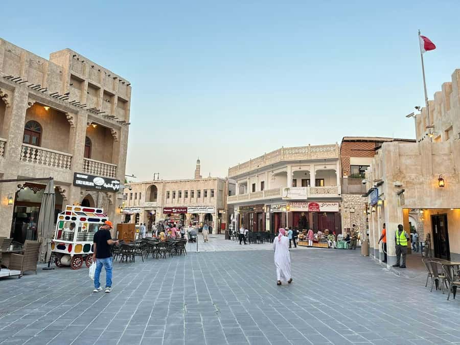 Things To Do In Doha: City Tour, Souq Waqif & Dhow Boat Ride - The Pearl-Qatar and its marina atmosphere