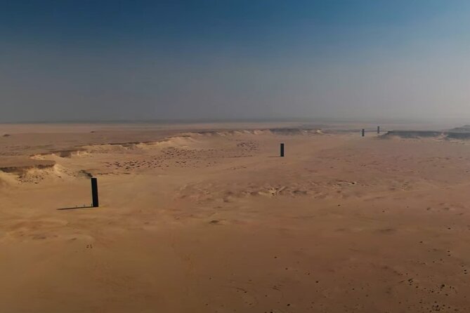 West Of Qatar, Mushroom Rocks, Camel Racing Track, Richard Serra - What the private format means in practice