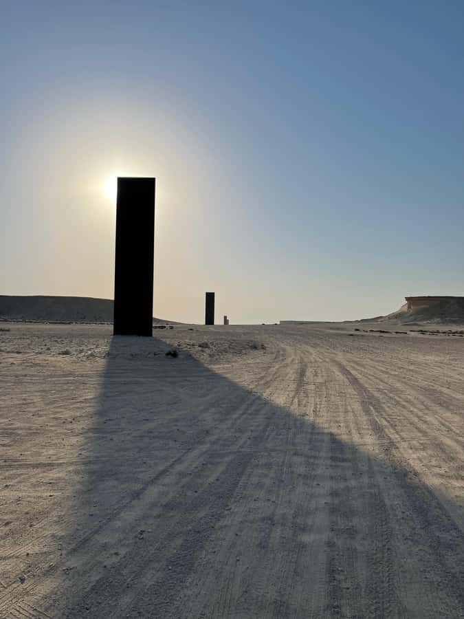 West Qatar tour to Richard Sierra sculpture,Umbrella Rock - Zekreet’s rocks make the off-road ride worthwhile